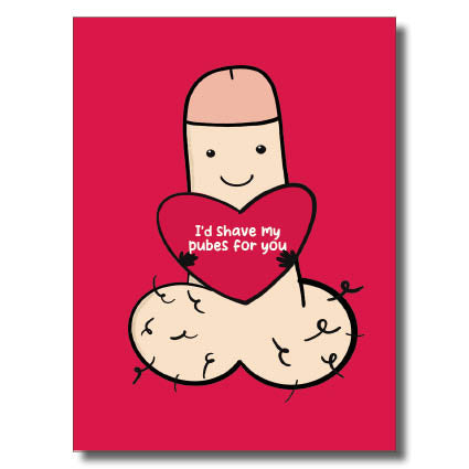 Shave Pubes Cute Card #1 image